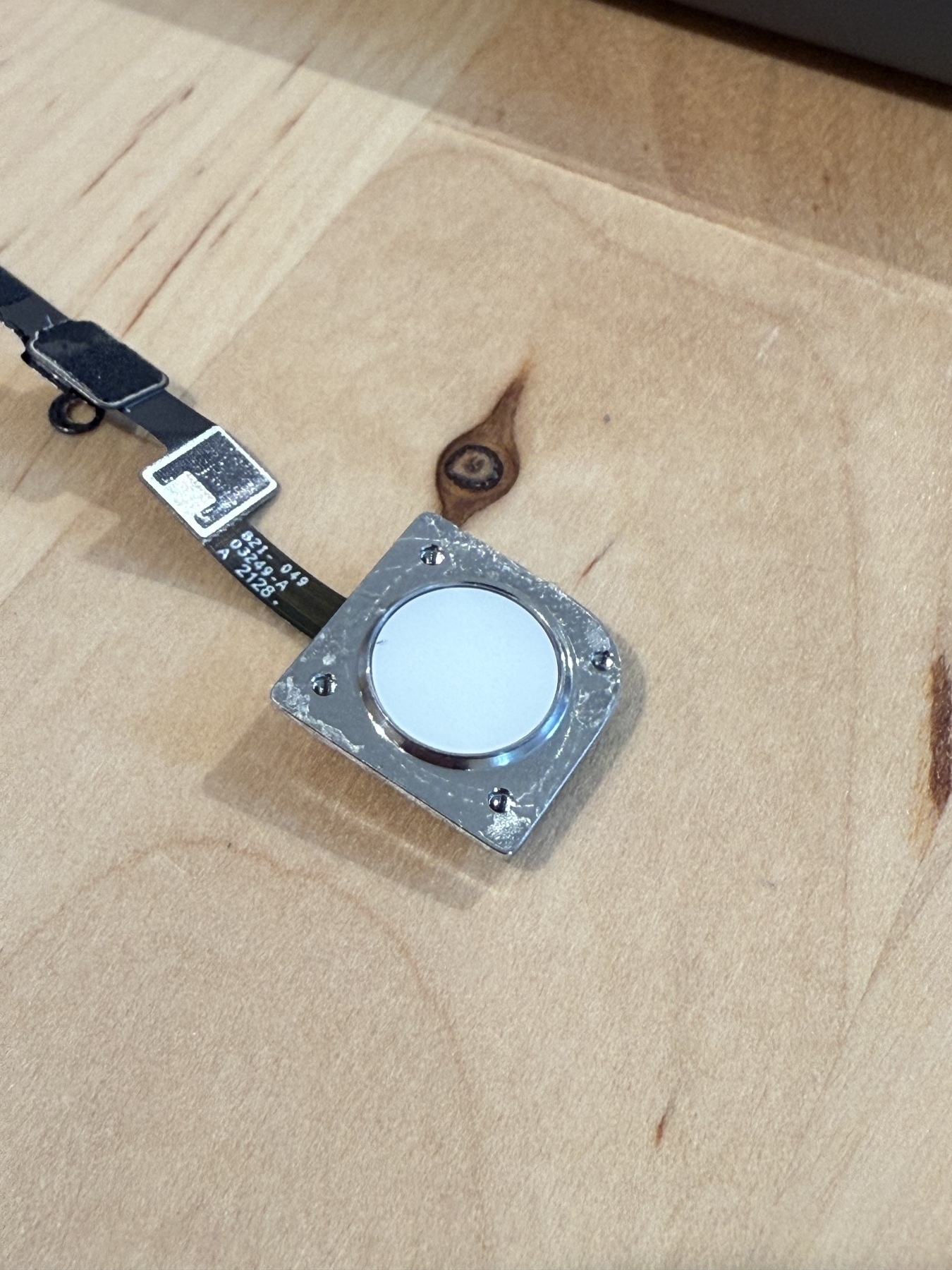 Touch ID sensor, bare, with ribbon cable